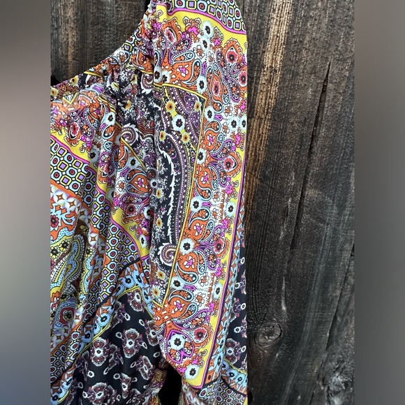 Show Me Your Mumu Paisley Mixed Print Bohemian Long Sleeve Romper - Picture 4 of 10